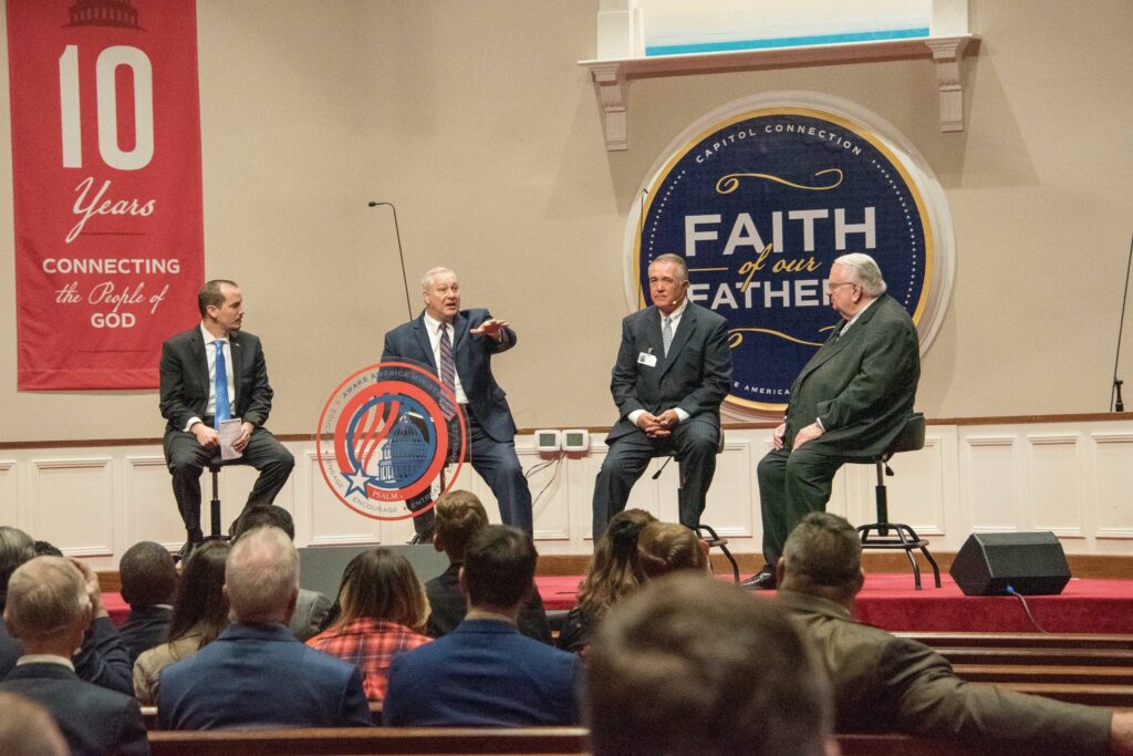 Andrew Fridenstine, Pastor T. Michael Creed, Congresman Trent Franks and Dr. David Gibbs, Jr.